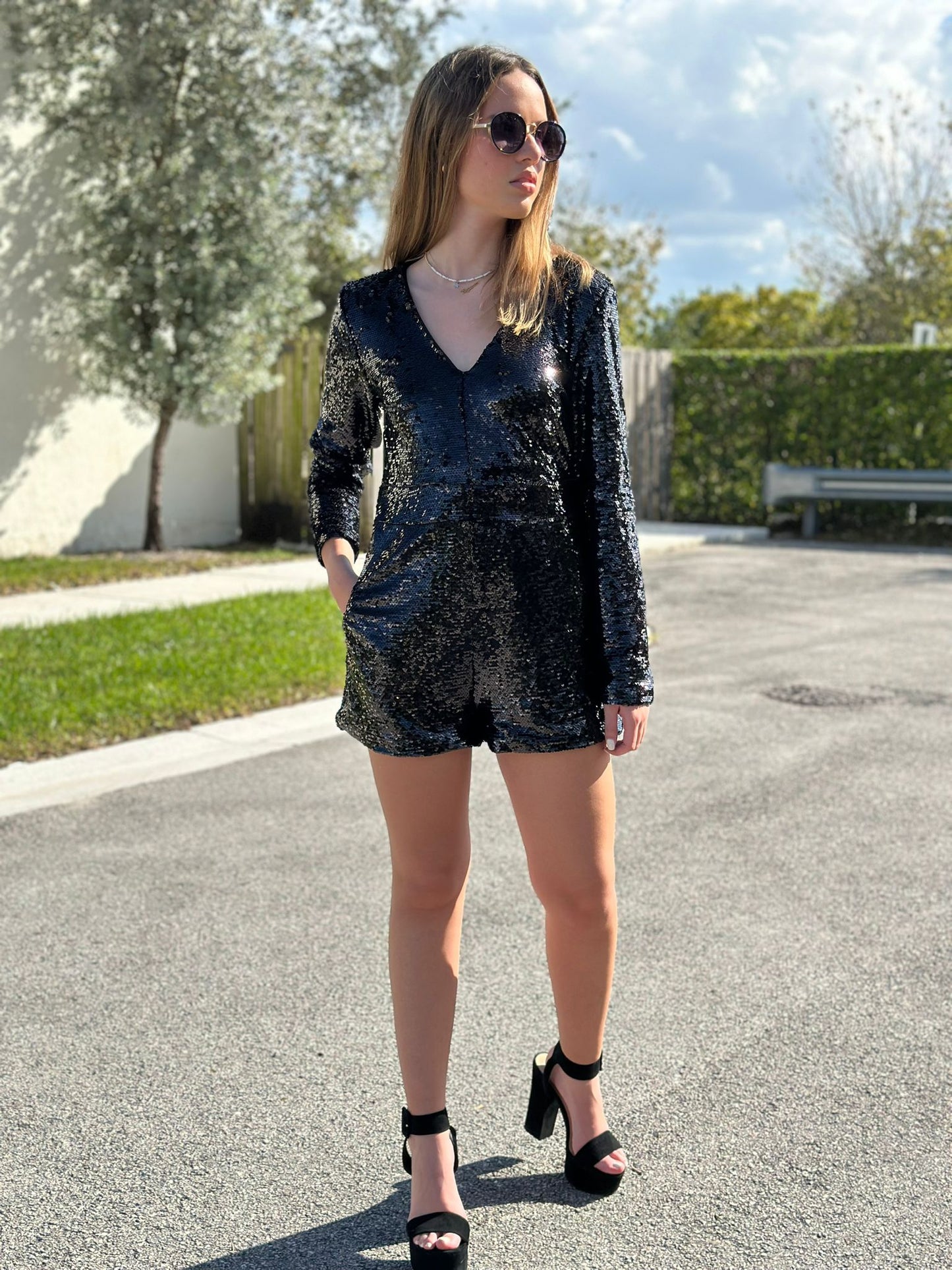 Sequin Romper