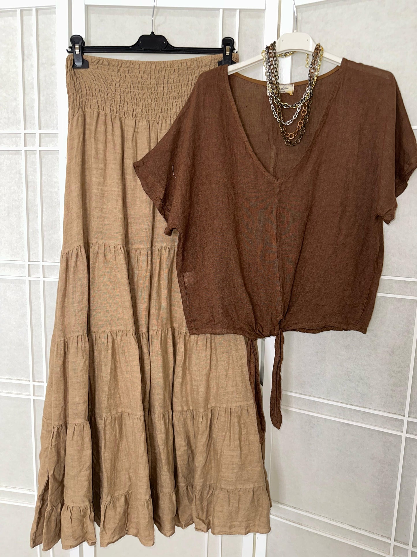 Marlene Linen Skirt
