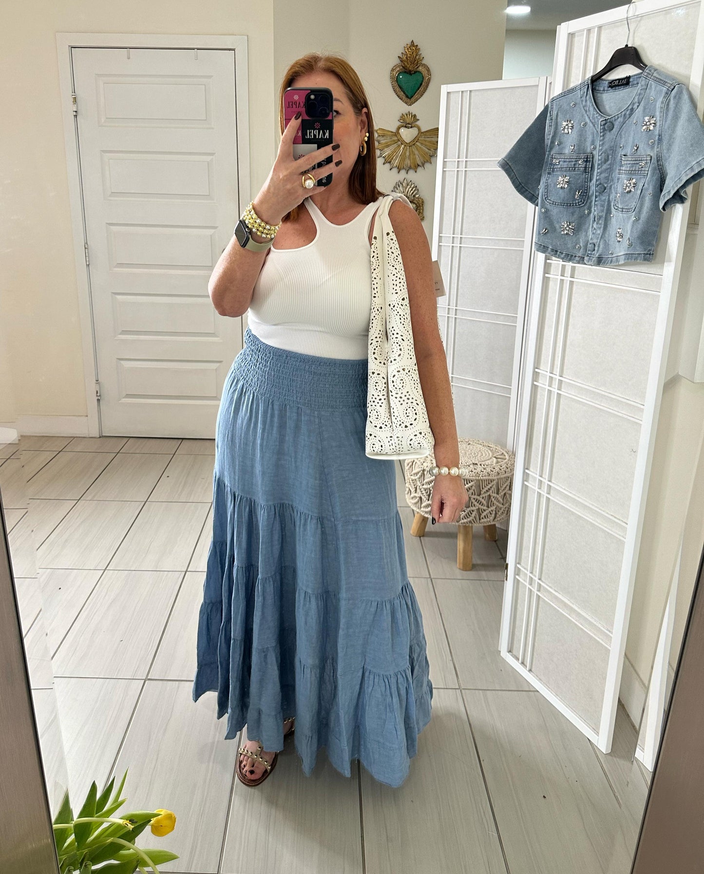 Marlene Linen Skirt