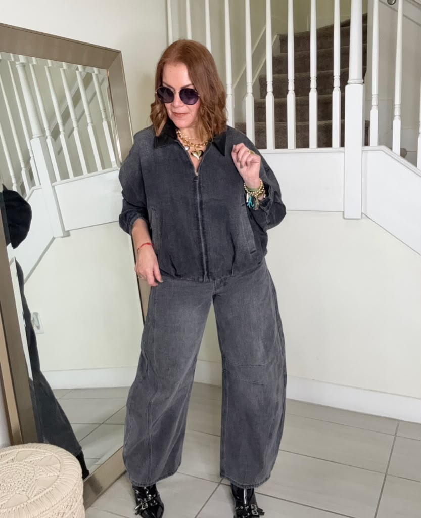Joy Barrel Denim 2-Piece Set | Kapel Boutique