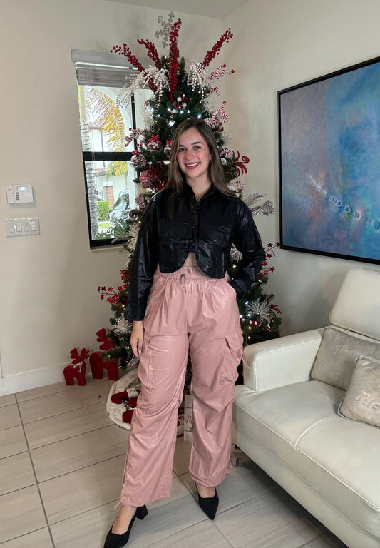 Violette Leather Shirt