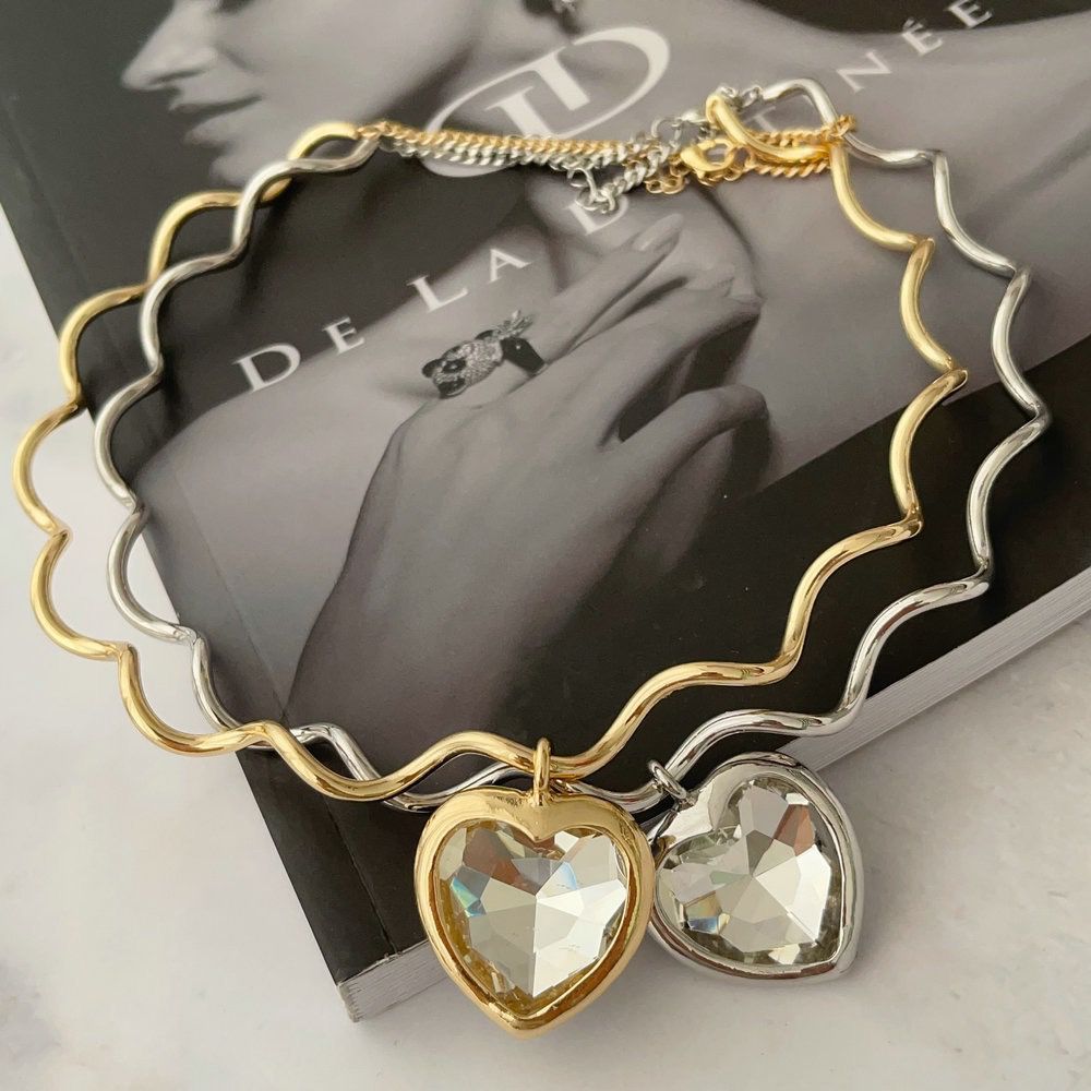 Hearts Waves Necklace