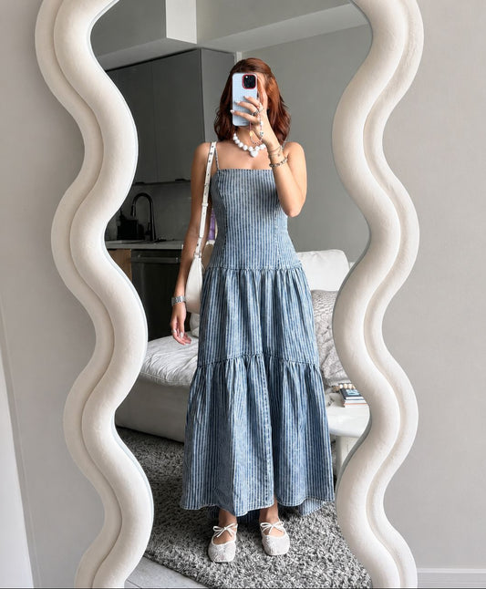 Xaviera Denim Dress | Kapel Boutique