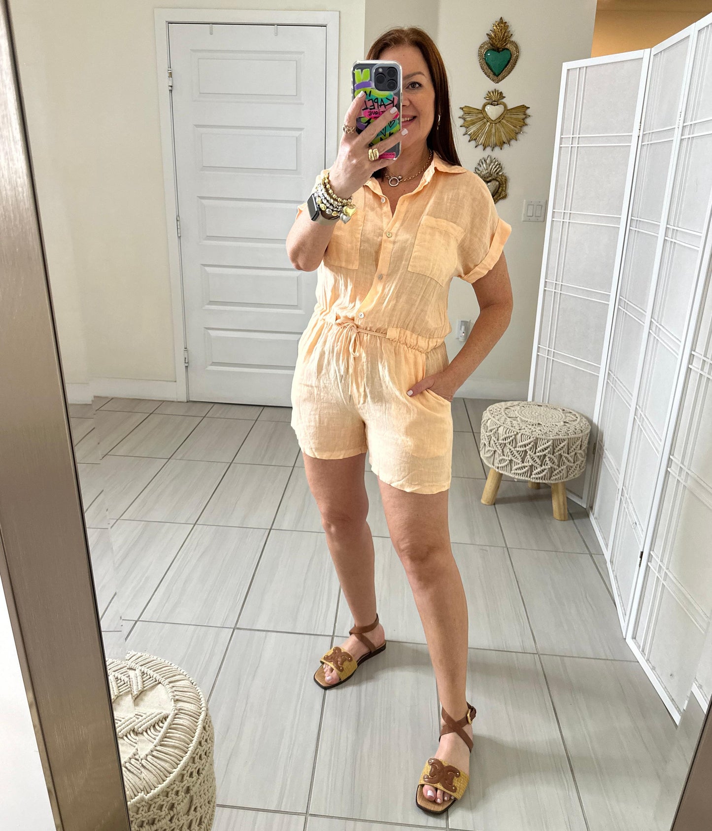 Giselle Linen Romper