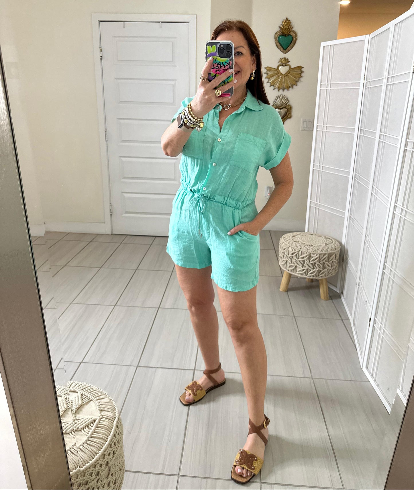 Giselle Linen Romper