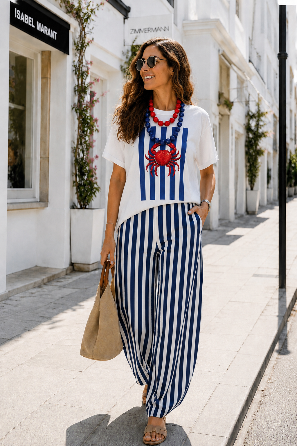 Cali striped pants