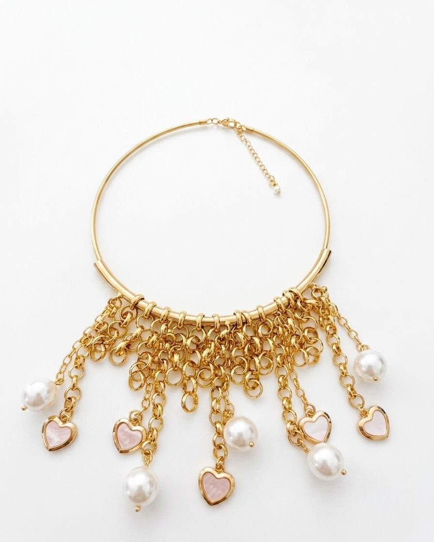 Multi hearts necklace