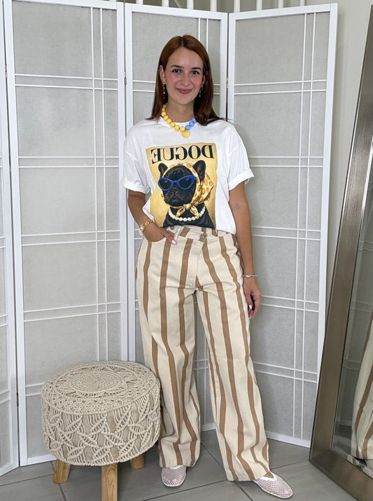 Carlina Striped Jeans | Kapel Boutique