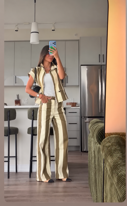 Carla striped set