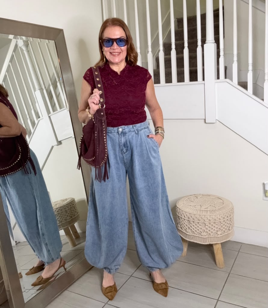 Fabiola Soft Denim Aladdin Jeans | Kapel Boutique