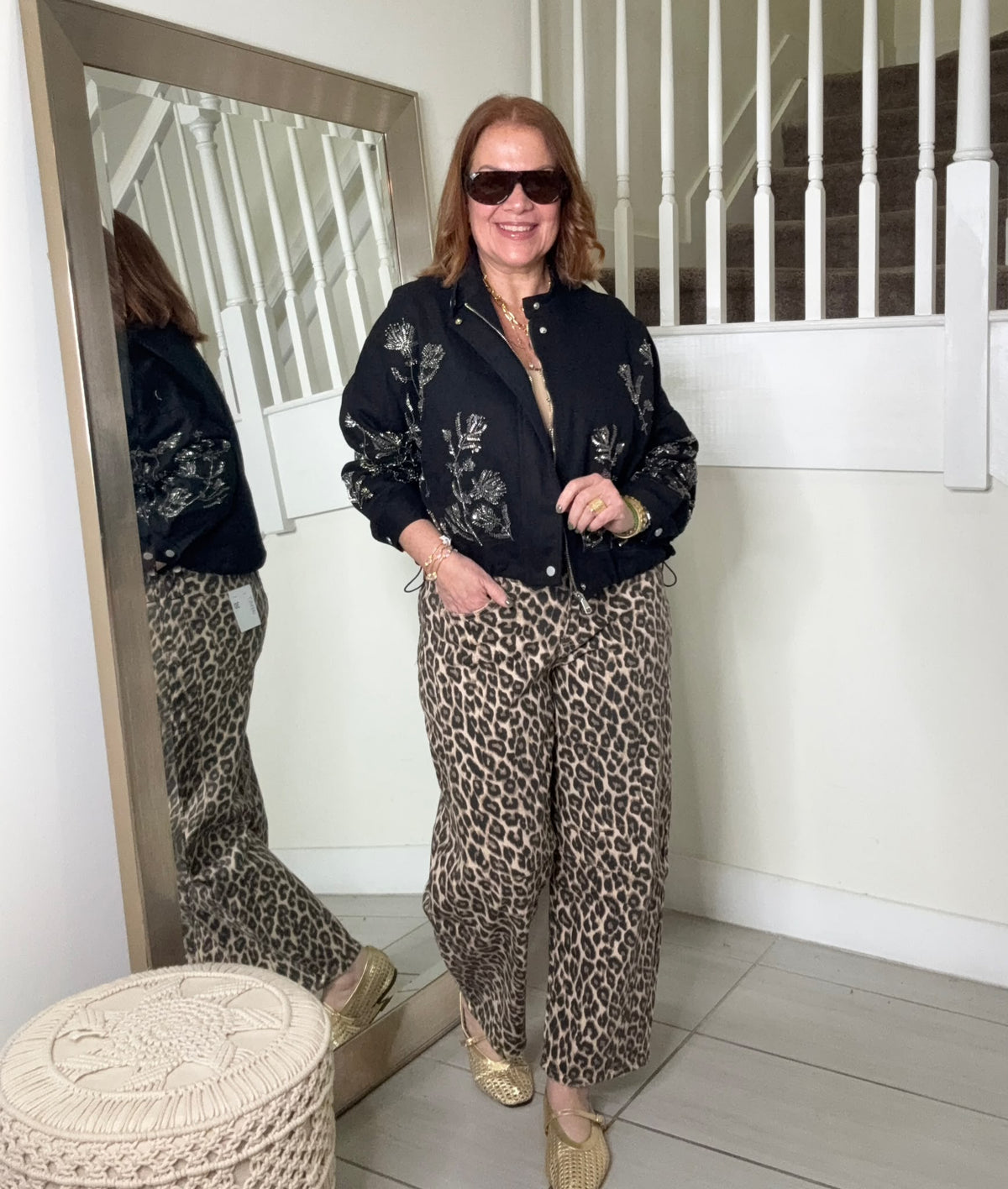 Farah Animal Print Pants