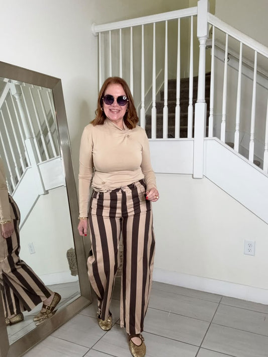 Felicia Striped Pants | Kapel Boutique
