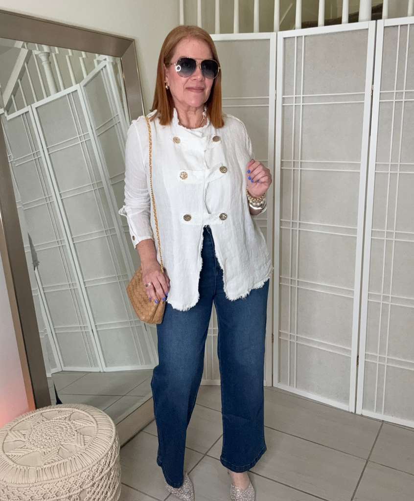 Leska linen top