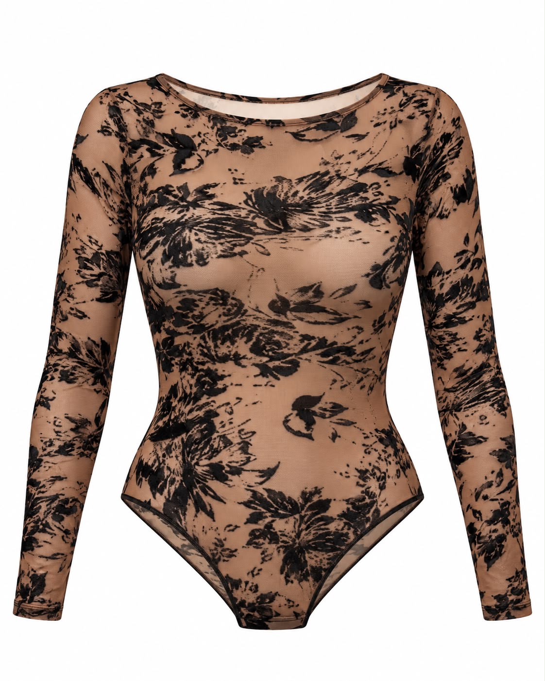 Merie Mesh Printed Bodysuit | Kapel Boutique