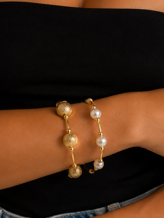Pearl bracelets duo | Kapel Boutique