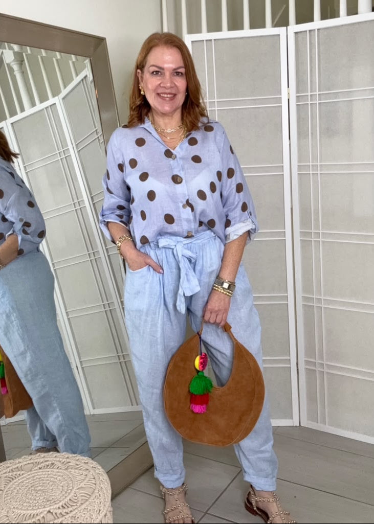 Rania Linen Pants | Kapel Boutique