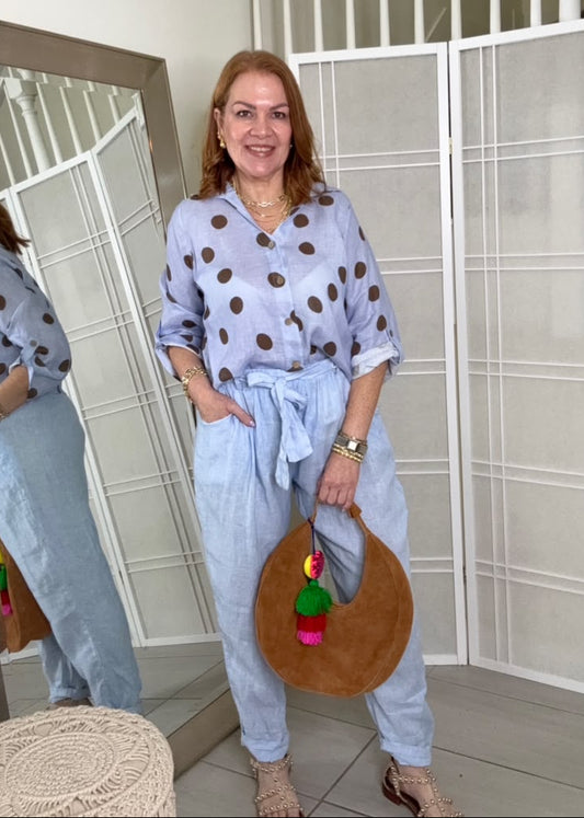 Rania Linen Pants | Kapel Boutique