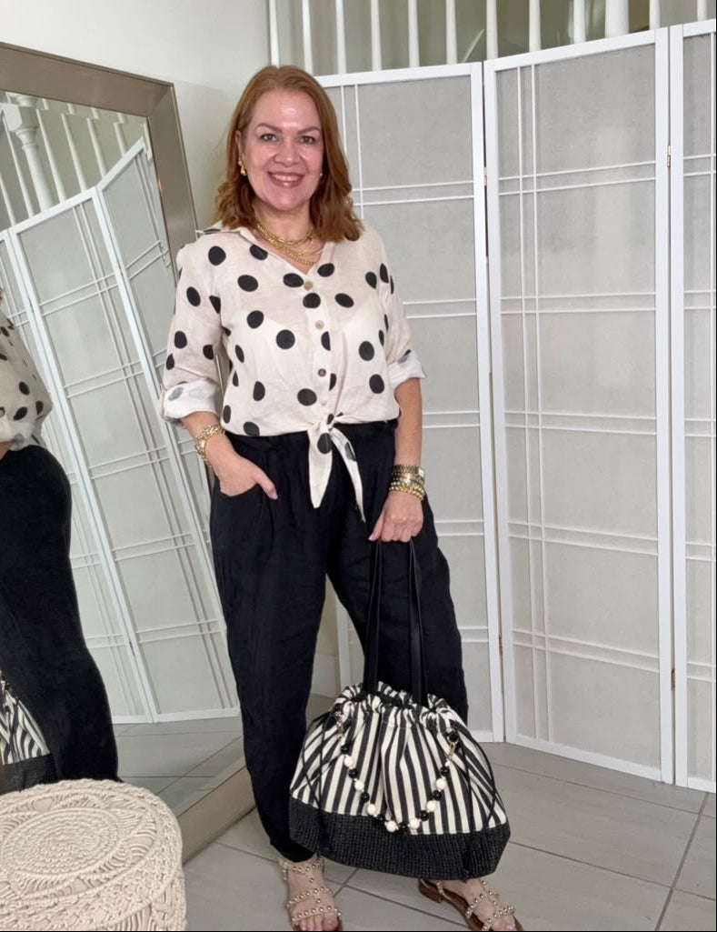 Rania Linen Pants | Kapel Boutique