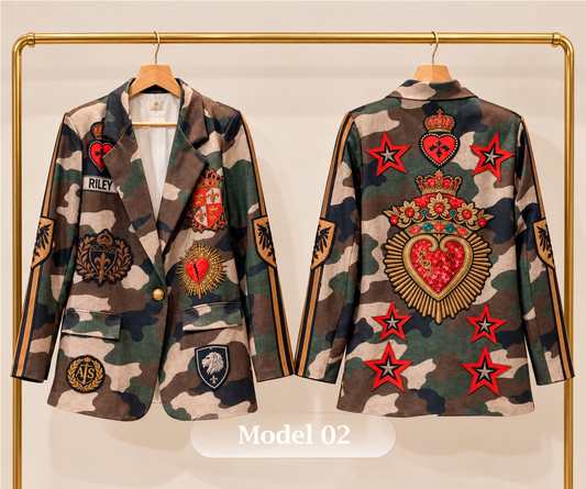 REBEL HEARTS Blazer | Kapel Boutique