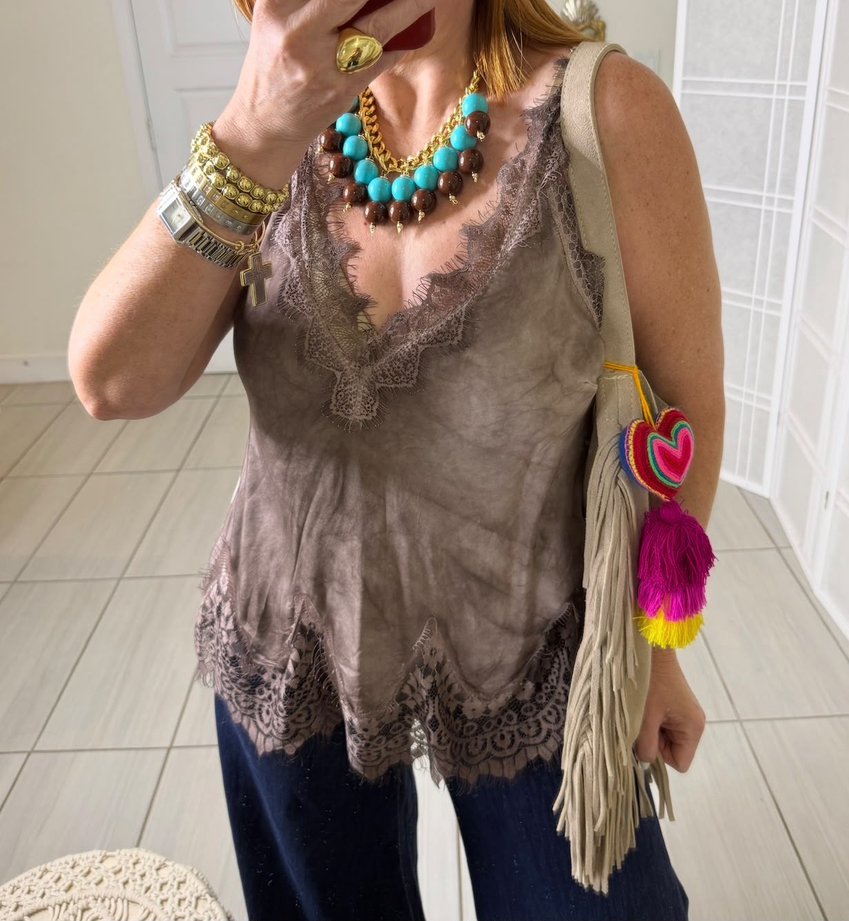 Salome top beige