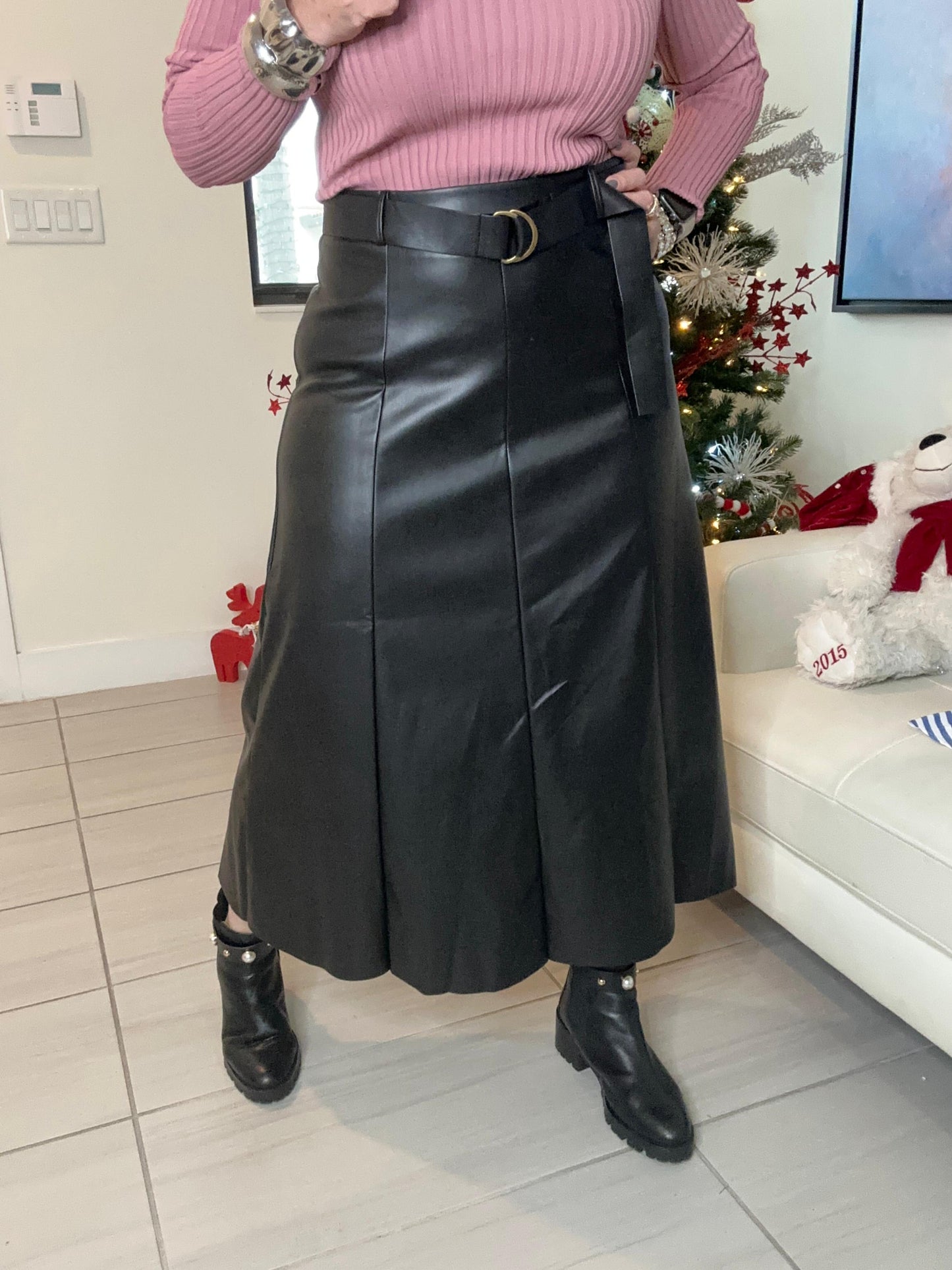 Yami Leather Skirt