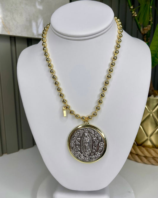 Necklace Guadalupe Medal