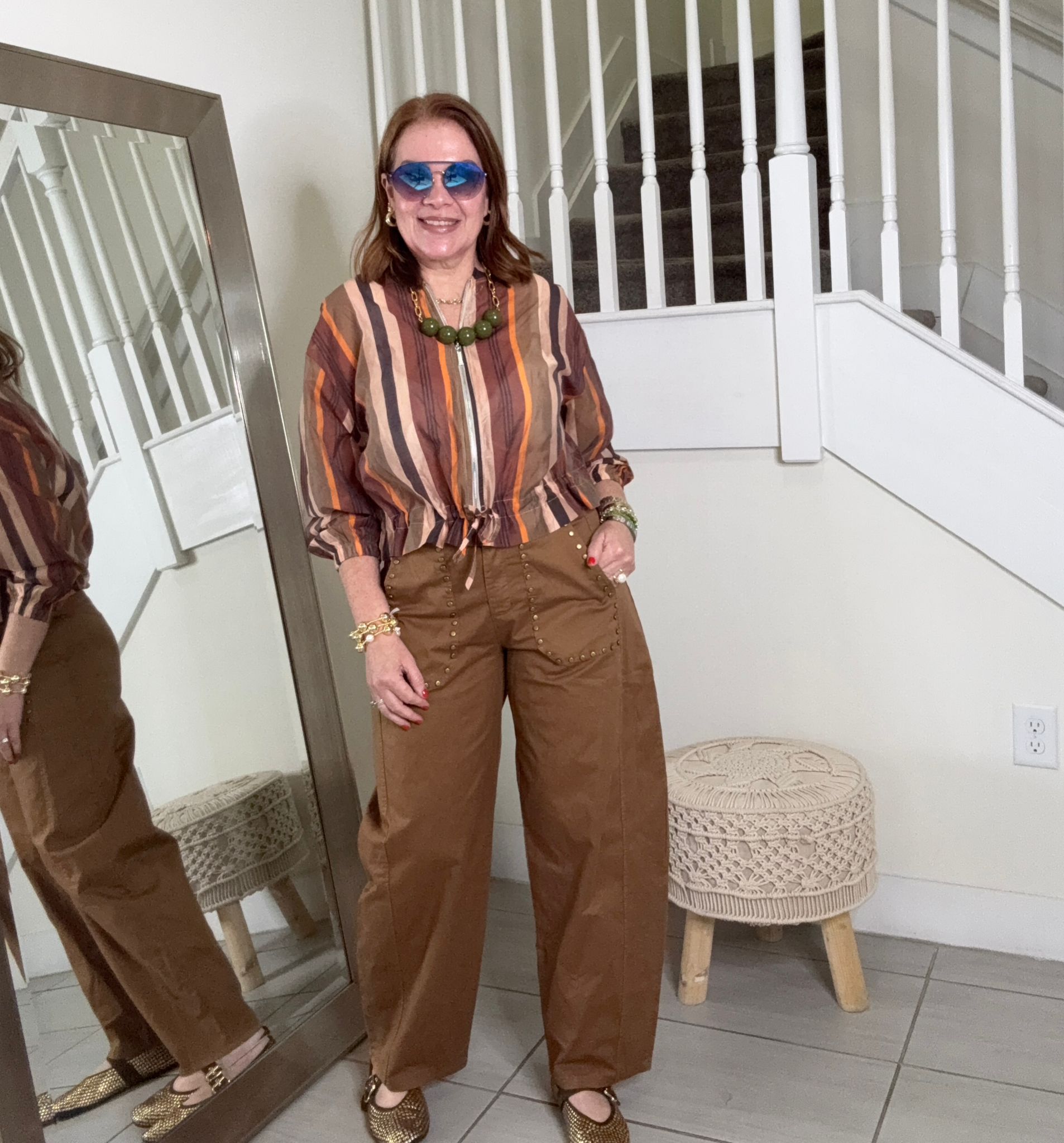 Canaima Jacket – Striped Tencel Zip-Up | Kapel Boutique