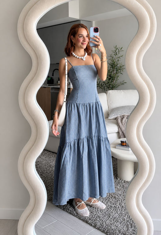 Xaviera Denim Dress | Kapel Boutique